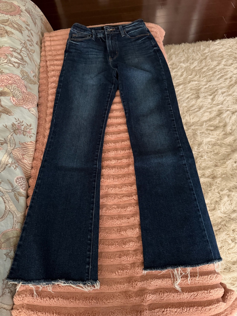 Just Black Dark Indigo High-Rise Flare Jeans